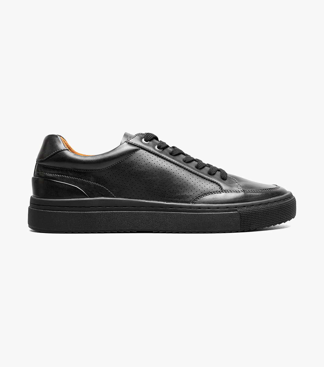 Stacy Adams Dorian Lace-To-Toe Sneaker – Black Smooth - Upscale Men's Fashion