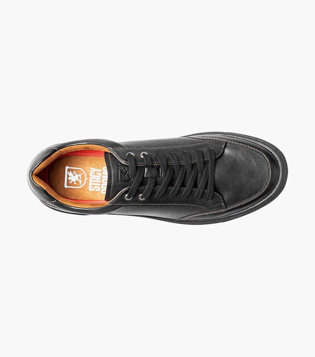 Stacy Adams Dorian Lace-To-Toe Sneaker – Black Smooth - Upscale Men's Fashion