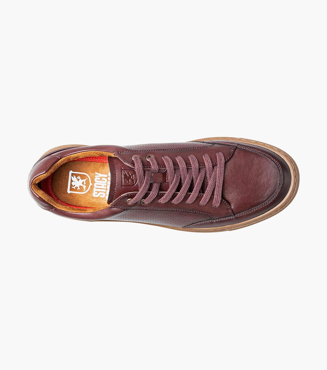 Stacy Adams Dorian Lace-To-Toe Sneaker – Red - Upscale Men's Fashion