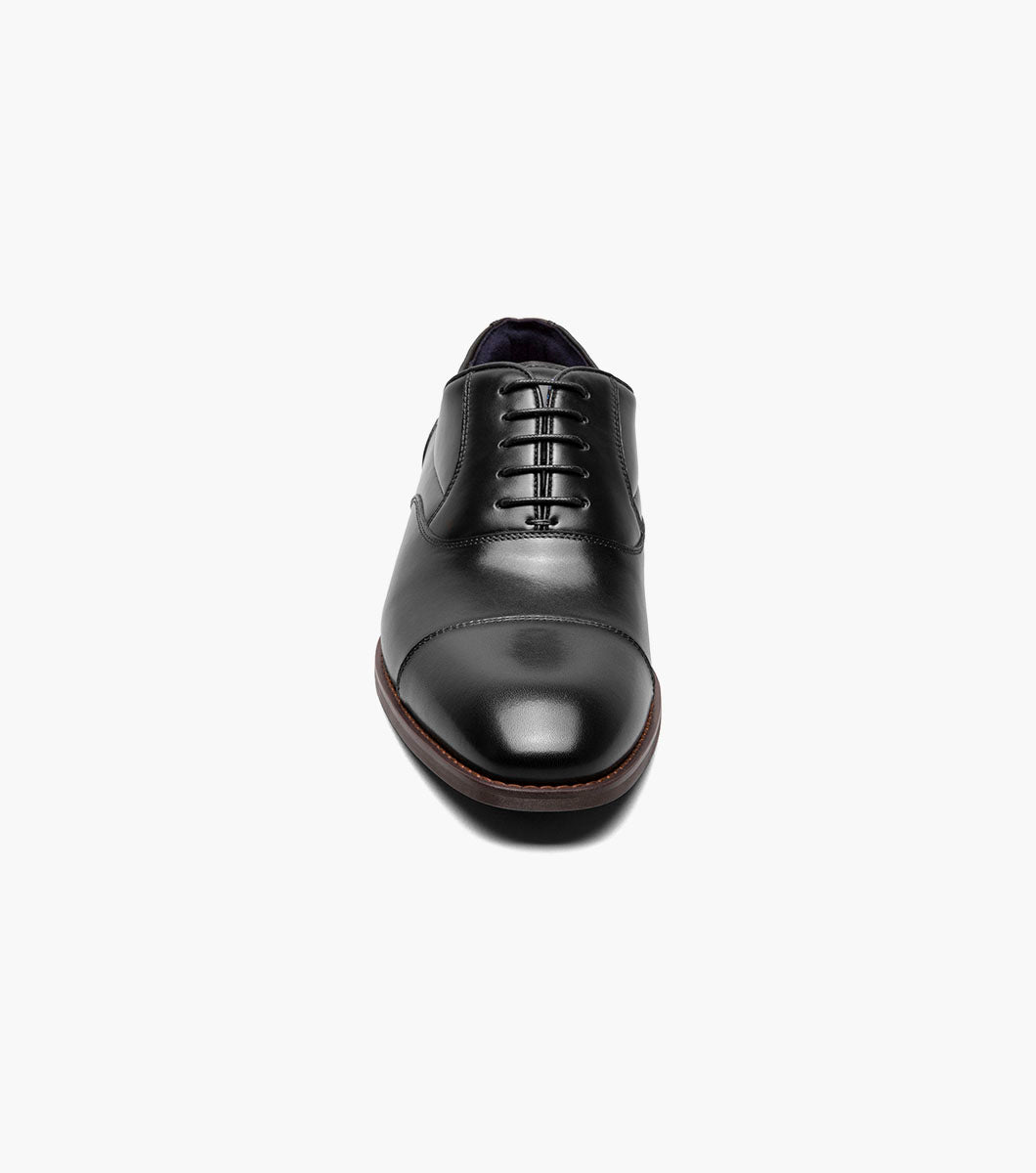 Stacy Adams Kallum Black cap toe Oxford dress shoe, view 7