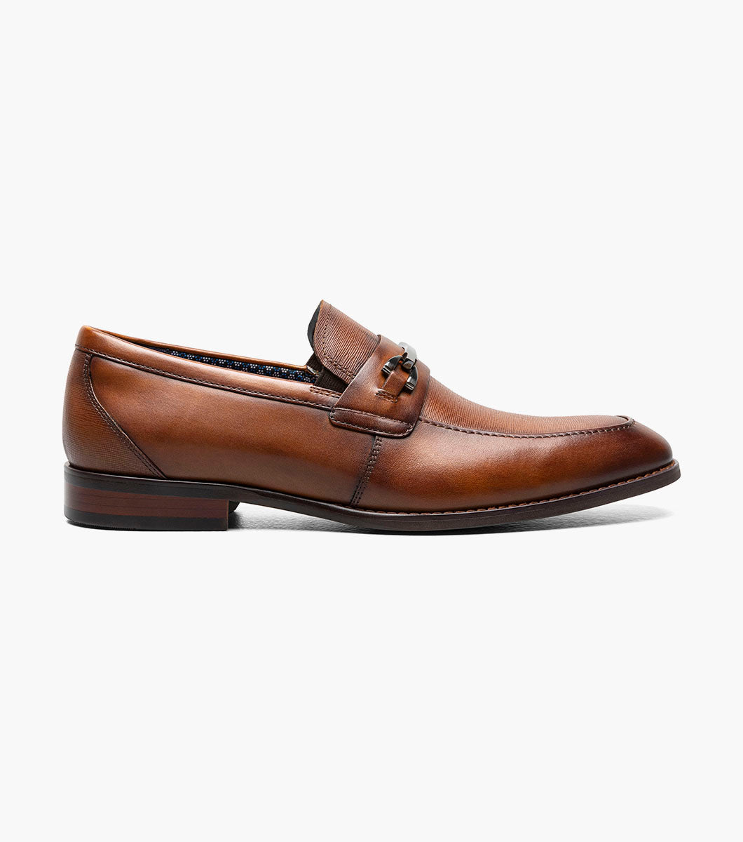 Stacy Adams Kaylor Cognac moc toe bit loafer, view 3