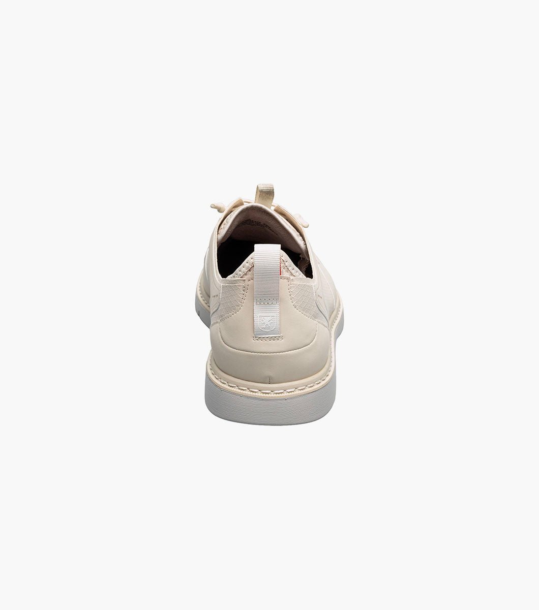 Stacy Adams Synchro Plain Toe Elastic Lace Up - Cream - Upscale Men's Fashion