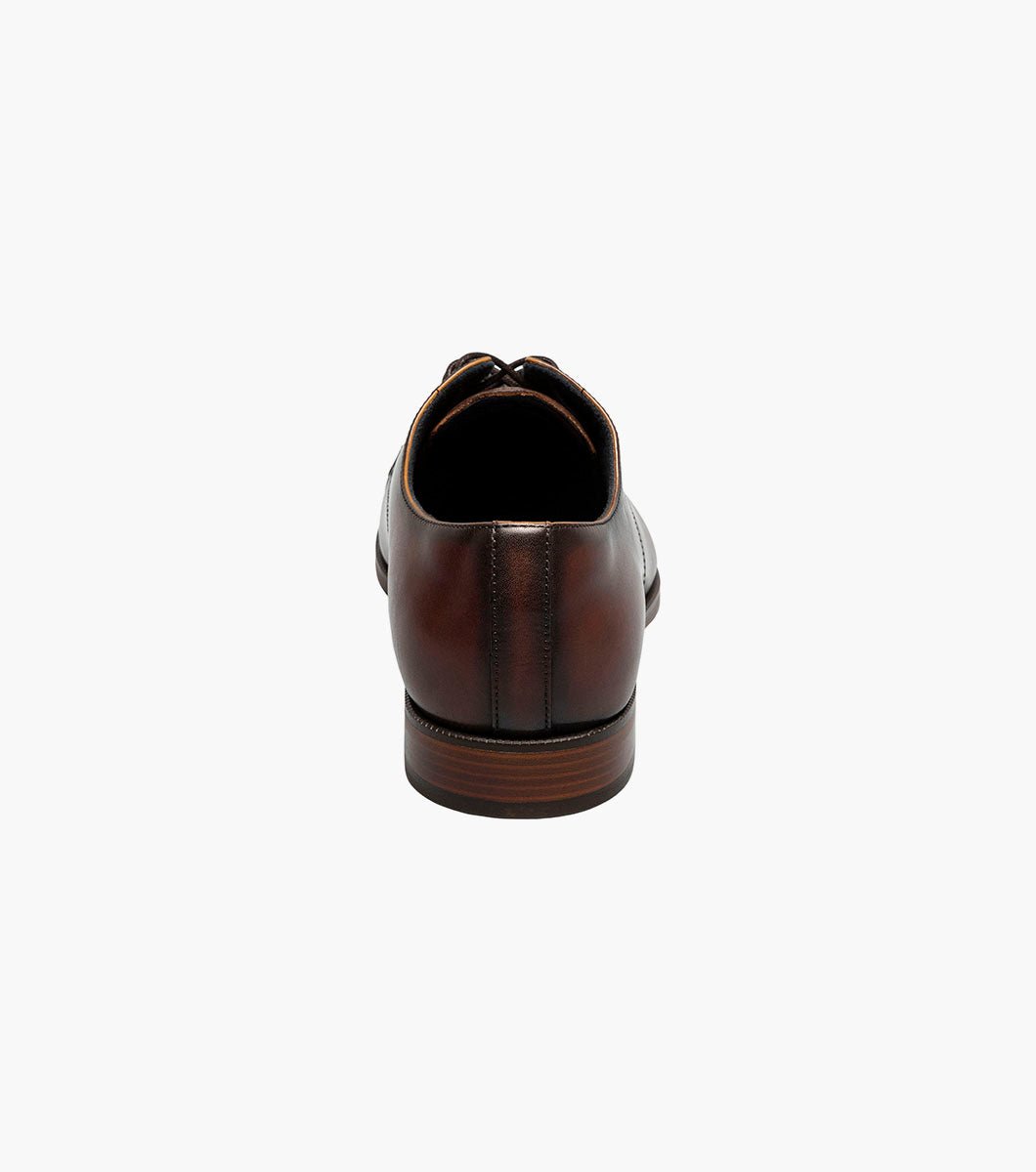 Stacy Adams William Leather Cap Toe Oxford Dress Shoes - Brown - Upscale Men's Fashion