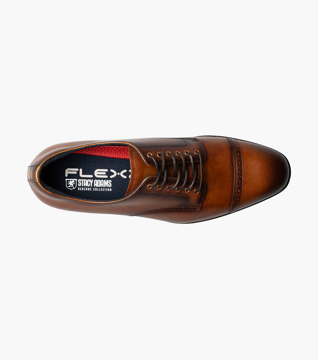 Stacy Adams William tan cap toe Oxford view 4