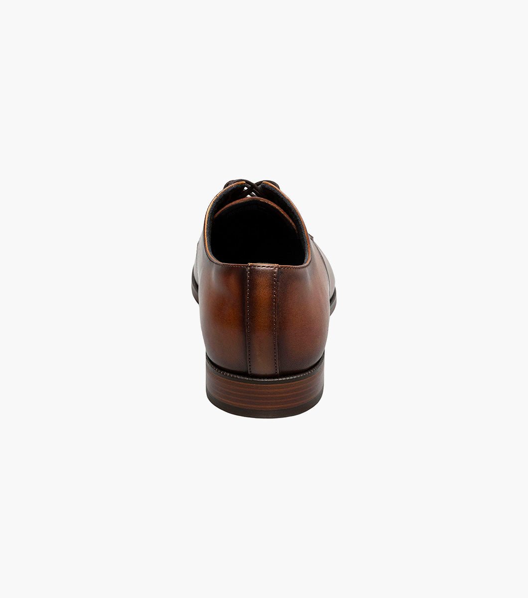 Stacy Adams William Leather Cap Toe Oxford Dress Shoes - Tan - Upscale Men's Fashion