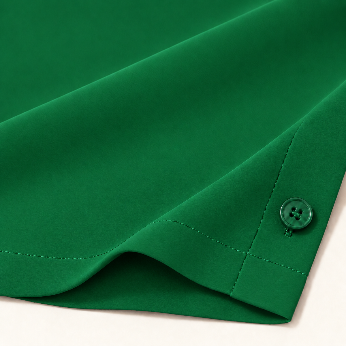 Emerald Regular Fit Short Sleeve Crepe Camp Collar Shirt