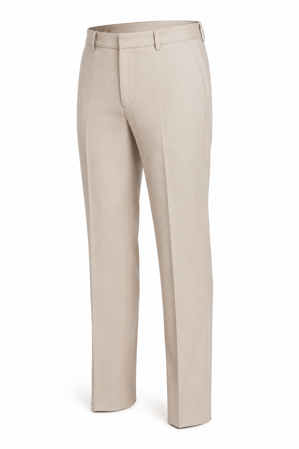 Vinci men's light beige pre-hemmed modern fit dress pants