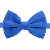 Axis Royal Blue Adjustable Satin Bowtie - Upscale Men's Fashion