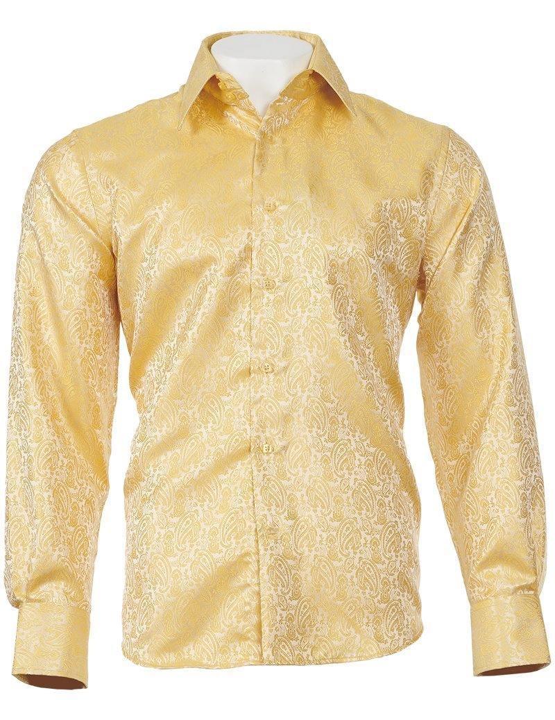 green emerald velvet dress Rockmount Men's Vintage Ivory with Gold tooling Embroidery Shirt main image 0