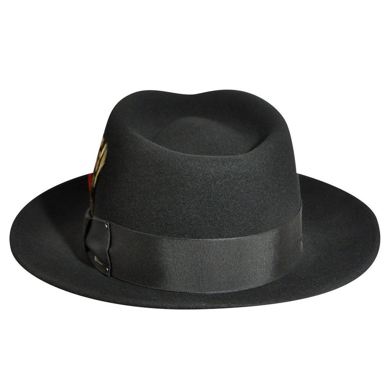 Men's Fedora Hat by Bailey of Hollywood Color Black - Upscale Men's Fashion