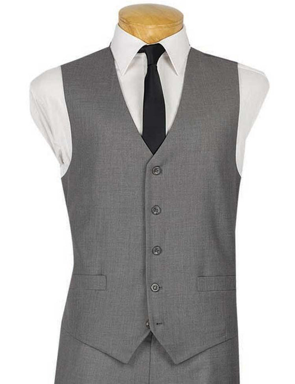 Suit Separates Vest Color Gray - Upscale Men's Fashion