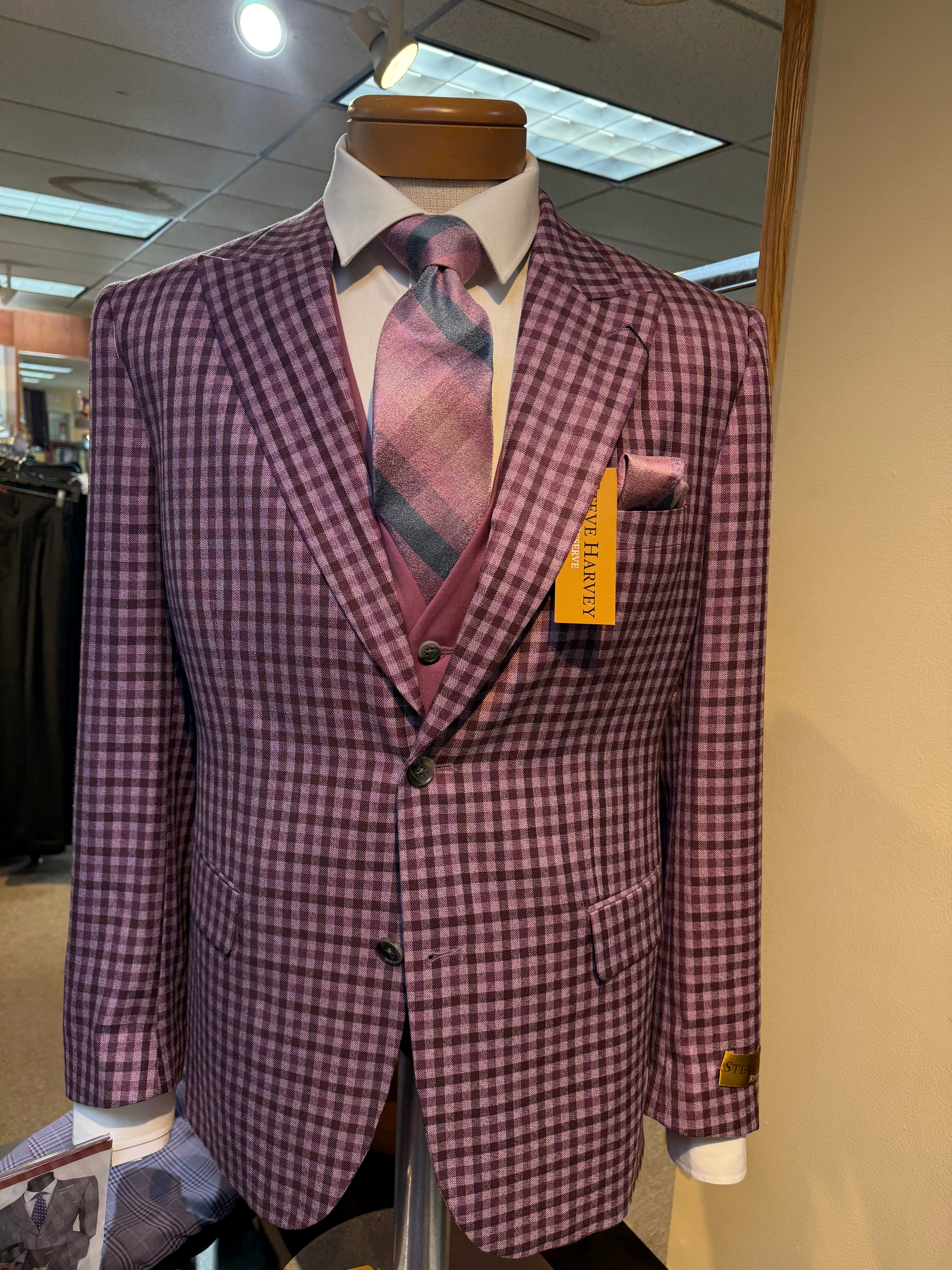 Steve Harvey 3 Piece + Shirt & Tie - Package #103