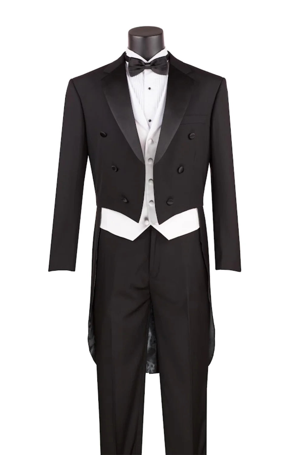 Black Tails Tuxedo 3-Piece Regular Fit Suit – Maestro Collection