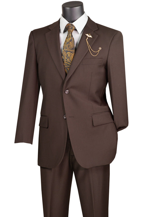 Suit - Brown Regular Fit Two Piece Suit