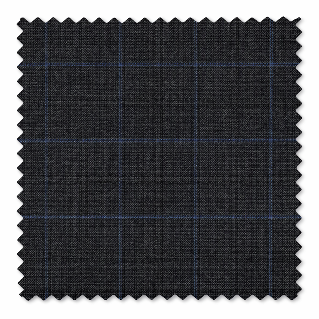 Charcoal Executive Fit Glen Plaid 3-Piece Suit Swatch – Dominare Collection