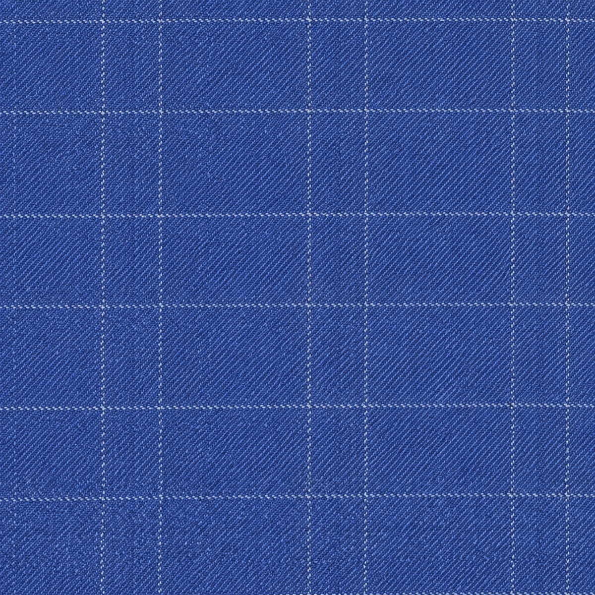 Men’s Classic Blue Regular Fit Glen Plaid 3-Piece Suit – Cortona Collection