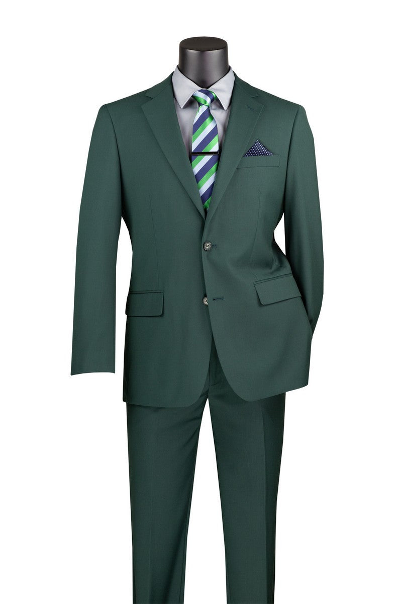 Suit - Hunter Green Regular Fit Two Piece Suit