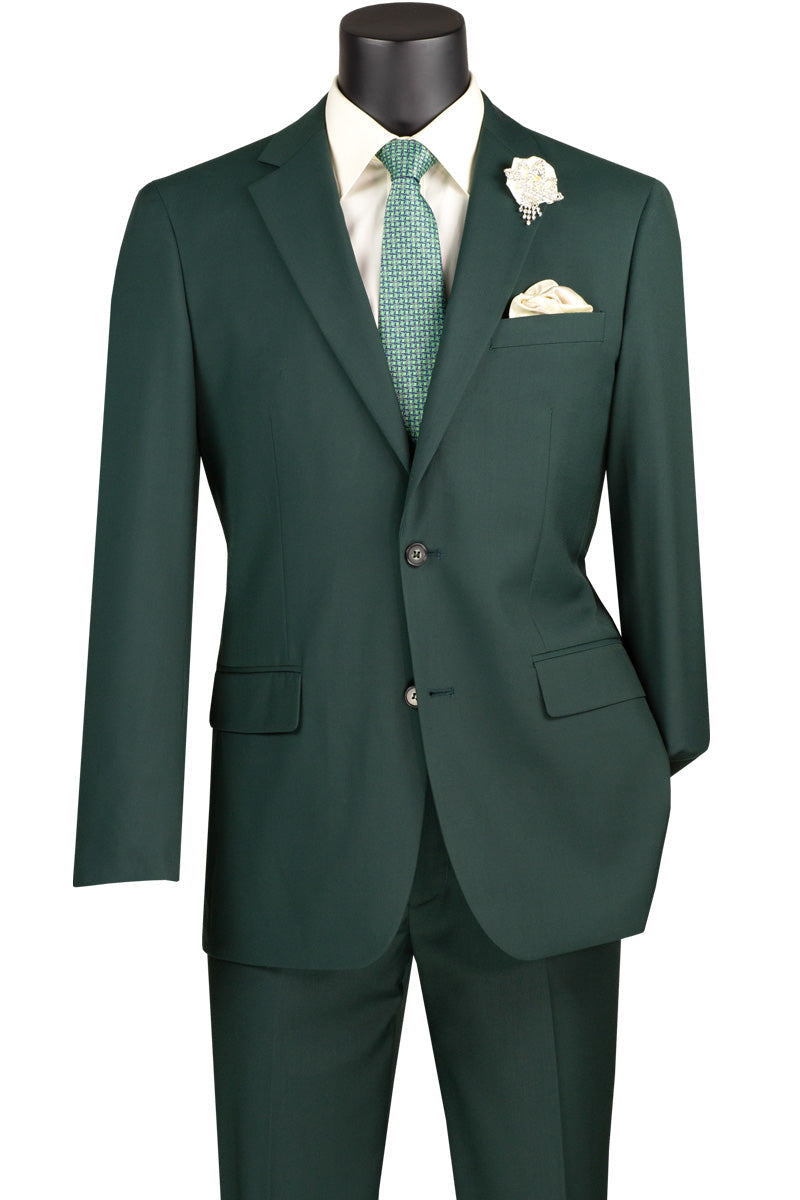 Suit - Oslo Collection - Slim Fit 2 Piece Suit Color Hunter Green