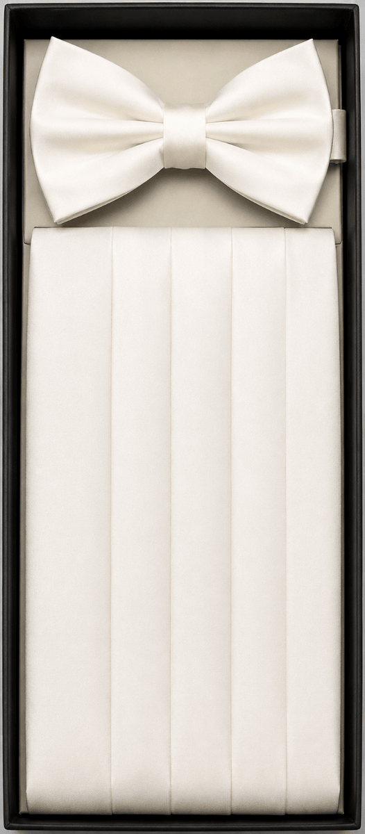 Men's Satin Cummerbund & Bow Tie Set for Men