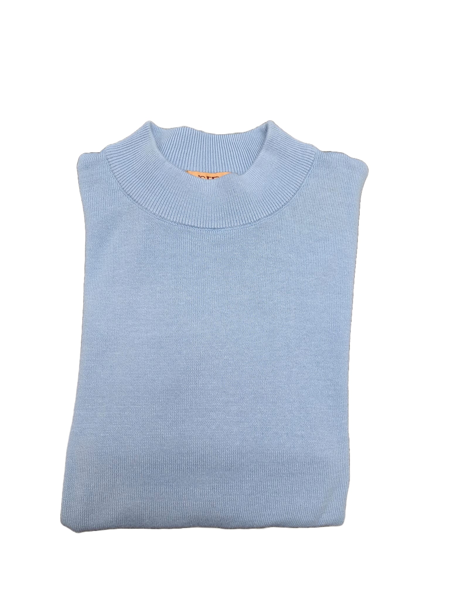 Sweater - Mock Neck Sweater Color Mist Blue