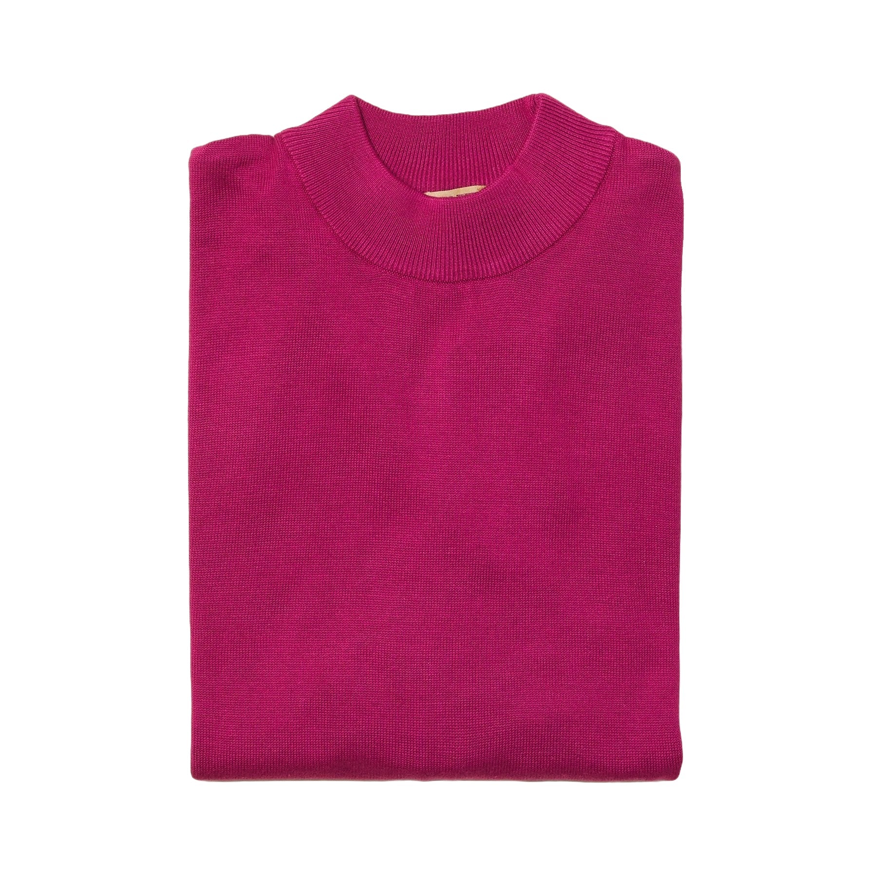 Sweater - Mock Neck Sweater Color Magenta