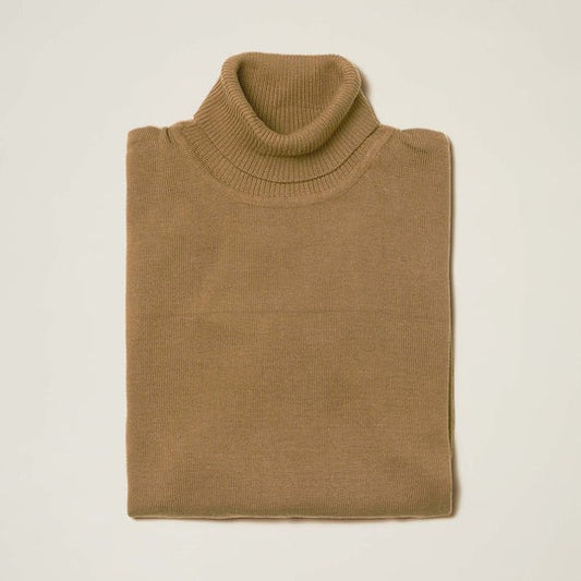 Men's Turtleneck Sweater color Coffee