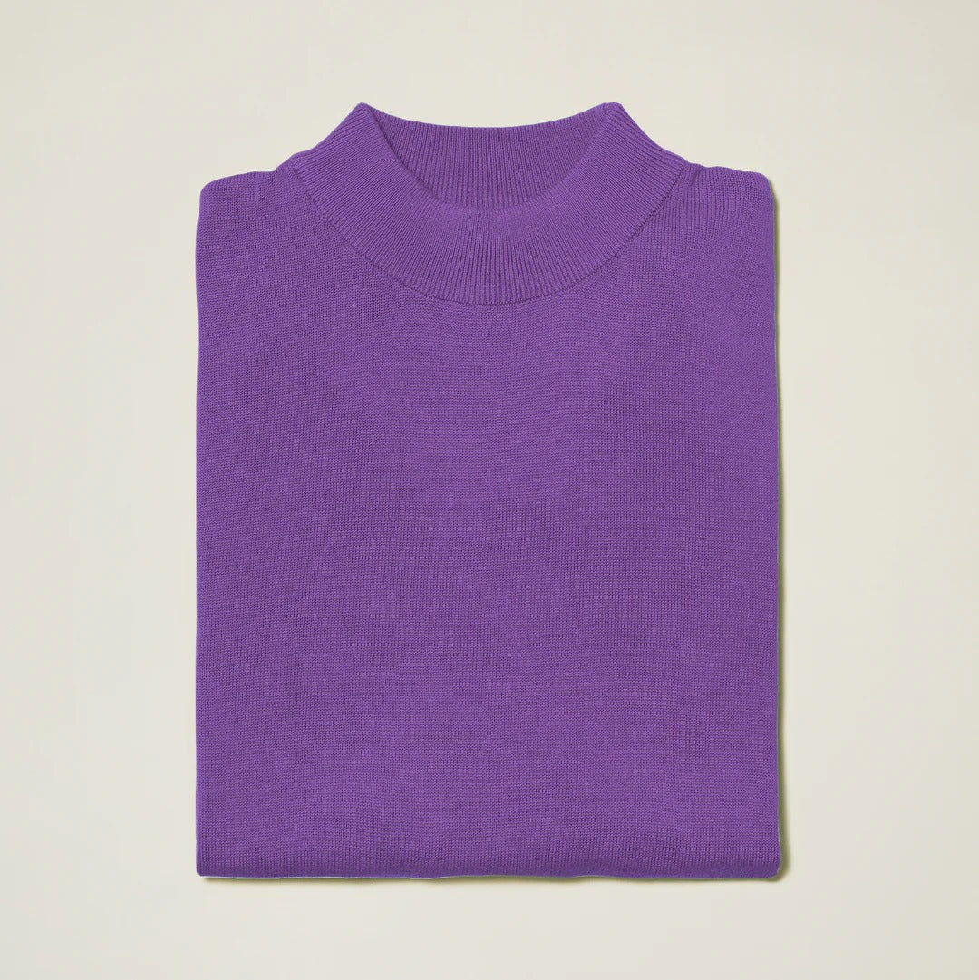 Mock Neck Sweater color Amethyst