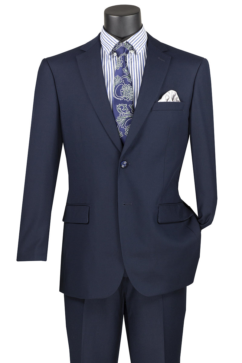 Suit - Navy Regular Fit Two Piece Suit