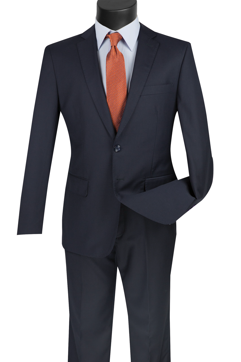 Oslo Collection - Slim Fit 2 Piece Suit Color Navy