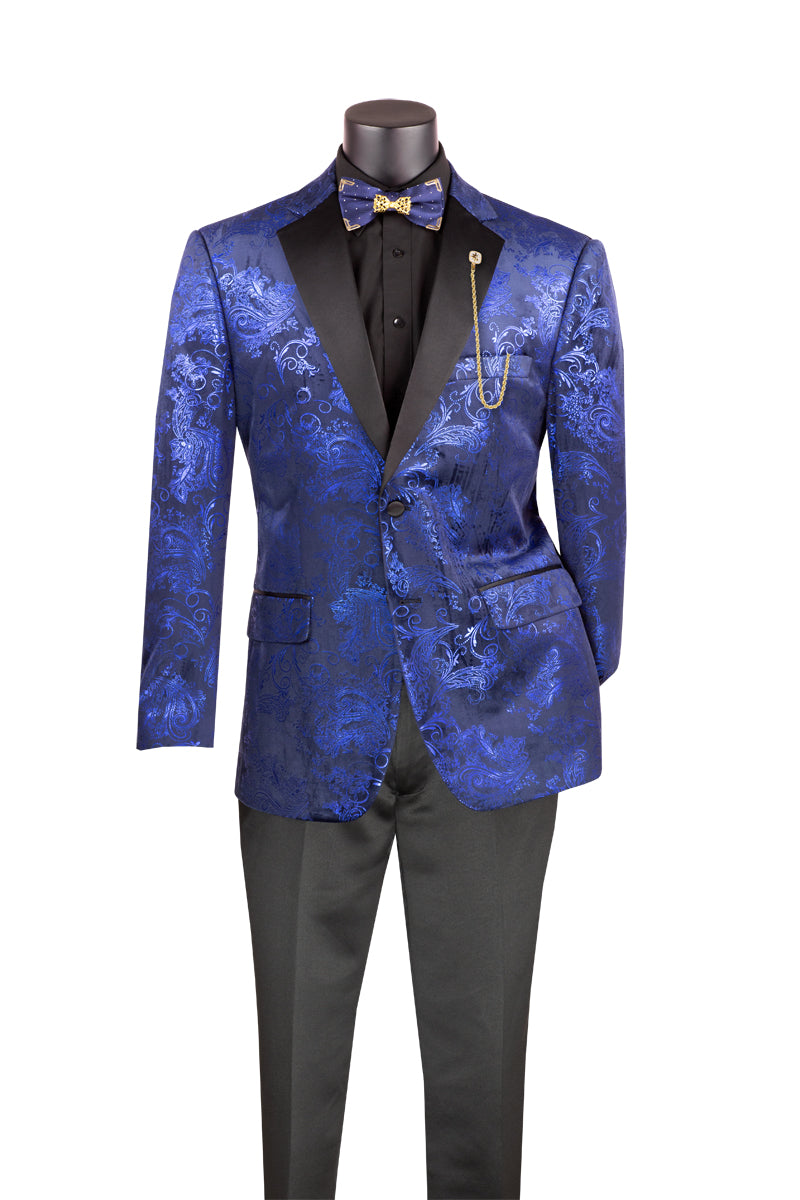 Black & Royal Velvet Dinner Jacket – Monarch Collection