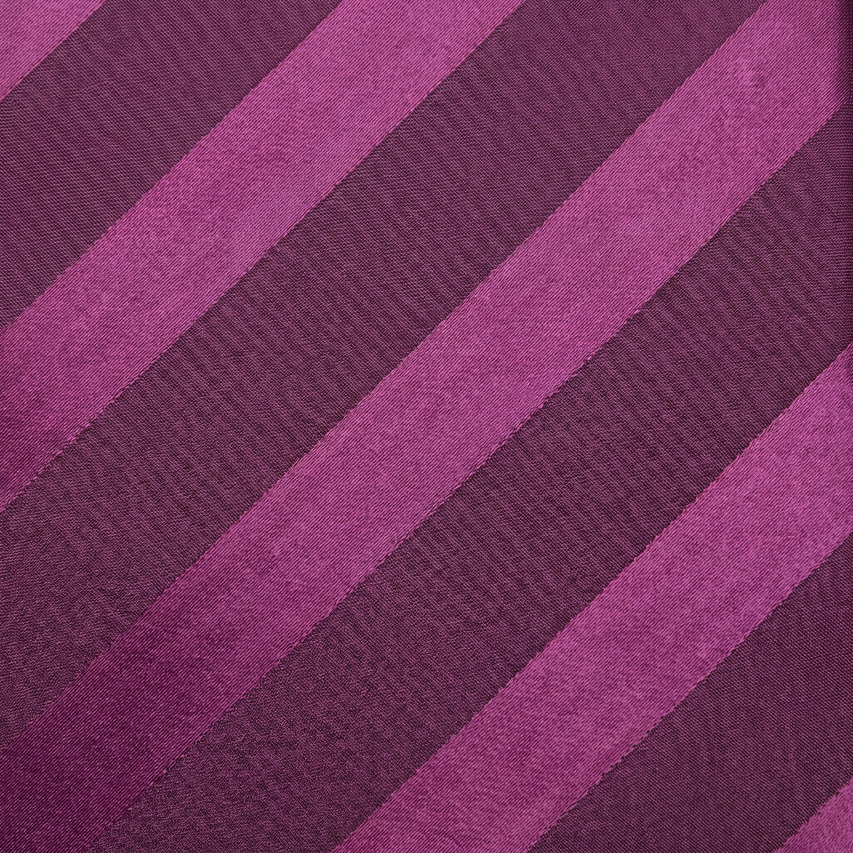 Stacy Adams Liam plum tonal stripe tie and pocket square set – fabric swatch