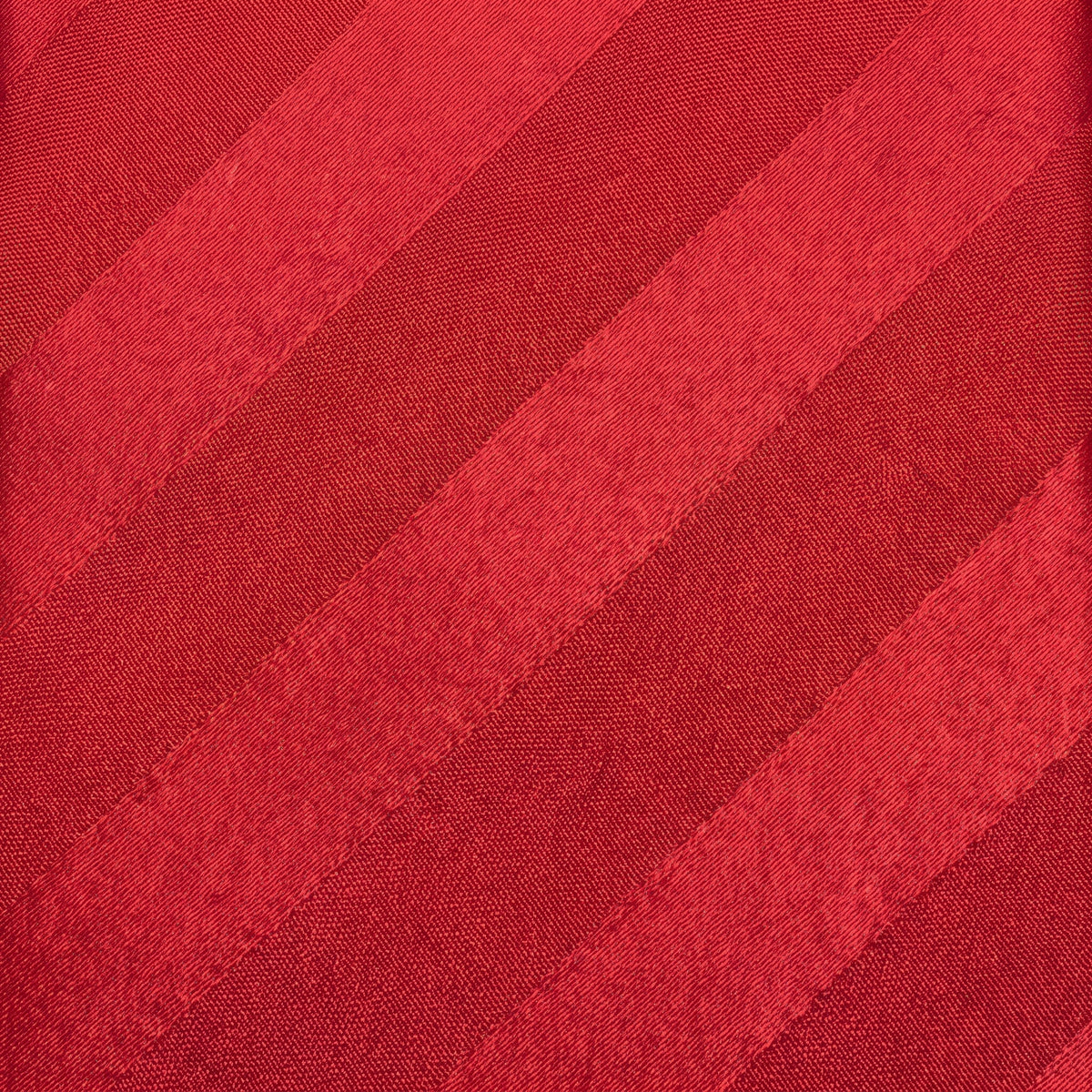 Stacy Adams Liam red tonal stripe tie and pocket square set – fabric swatch