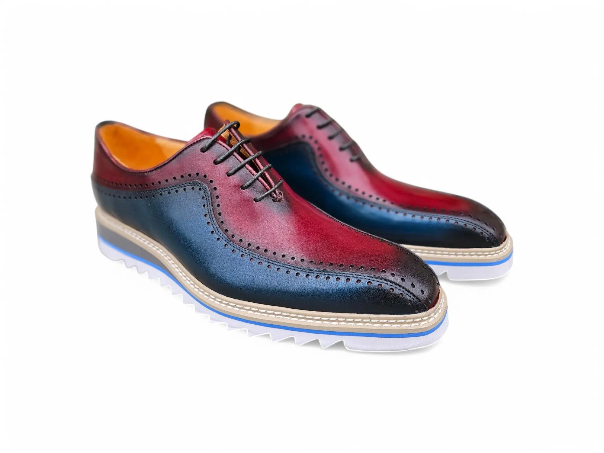Stylish Two-Tone Brogue Oxford