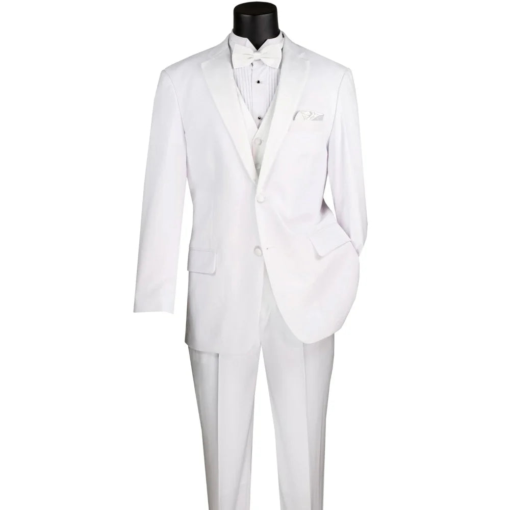 White-Piece Regular Fit Tuxedo Suit – Regal Collection