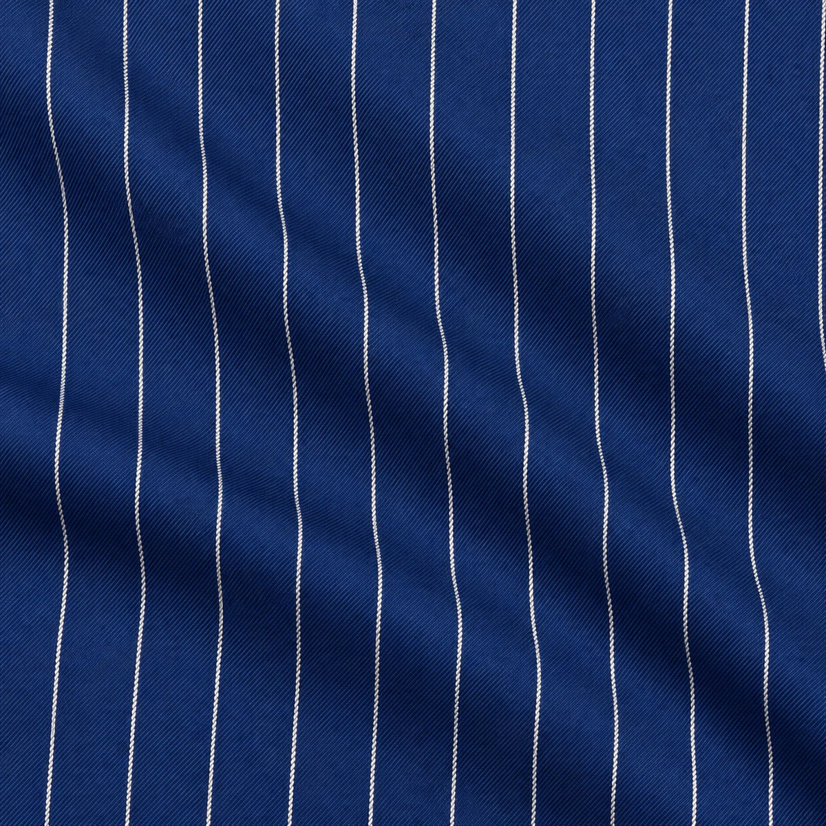 Blue Pinstripe Regular Fit Double-Breasted Suit – Banker Collection - Upscale Men's Fashion