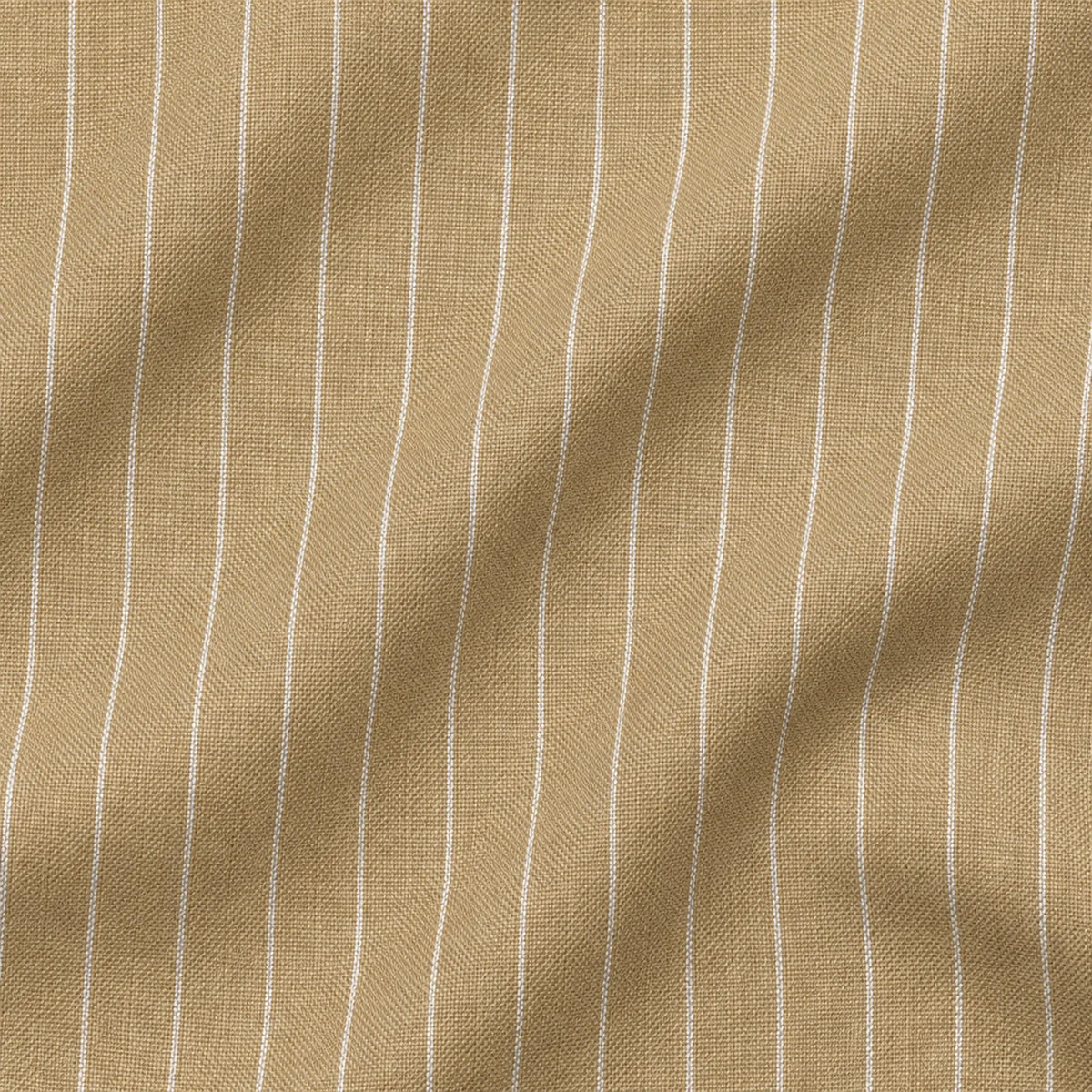 Camel Pinstripe Regular Fit Double-Breasted Suit – Banker Collection - Upscale Men's Fashion