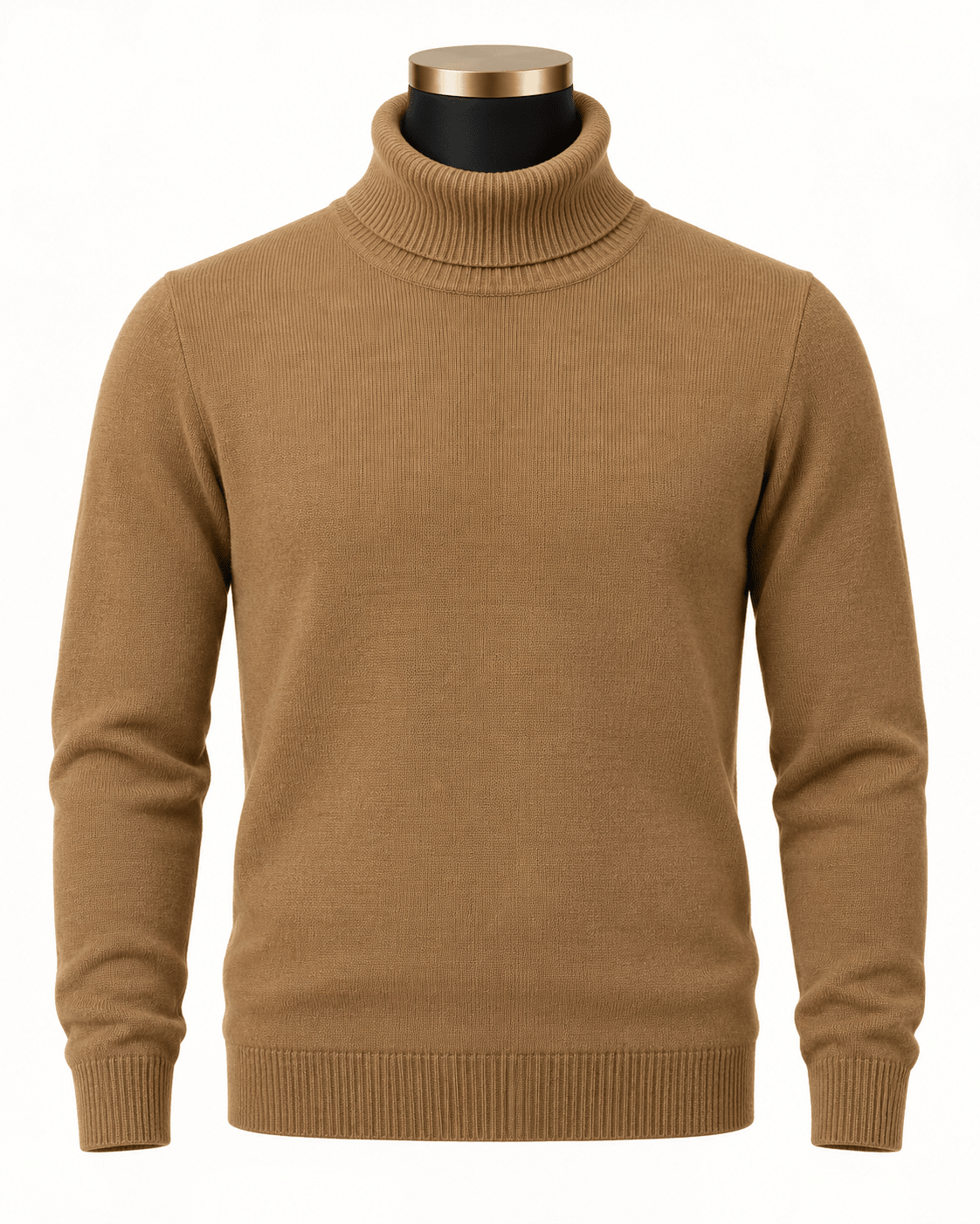 Men's Turtleneck Sweater color Coffee - Upscale Men's Fashion