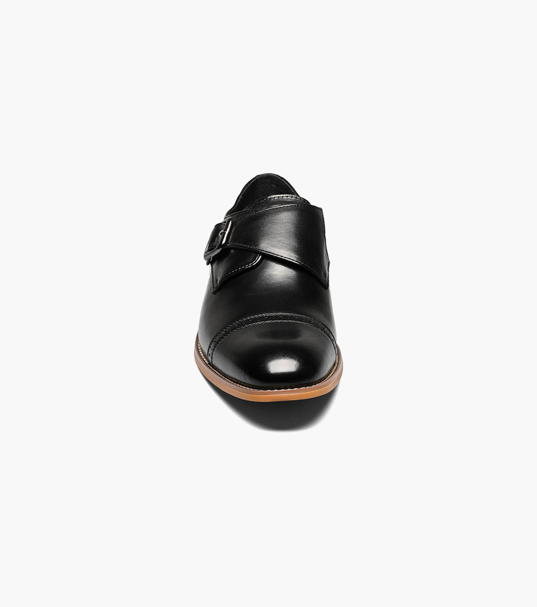Desmond Cap Toe Monk Strap Dress Shoe – Black - Upscale Men's Fashion