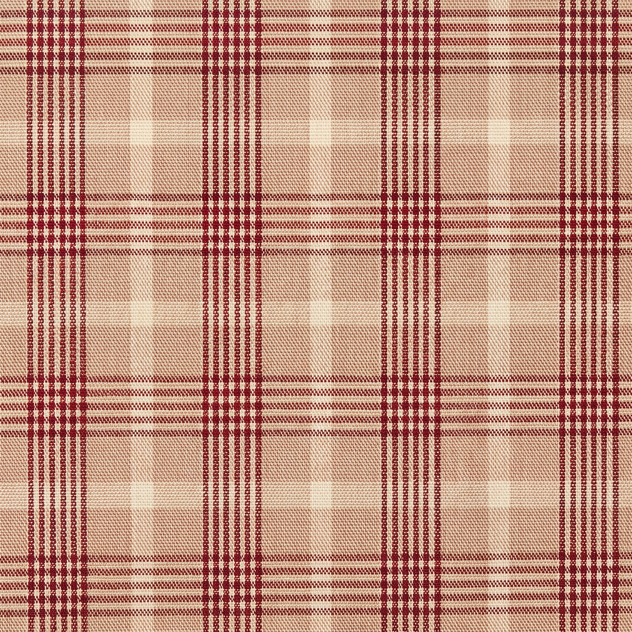 red plaid dress shirt fabric swatch close-up