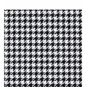 Black houndstooth shirt fabric swatch