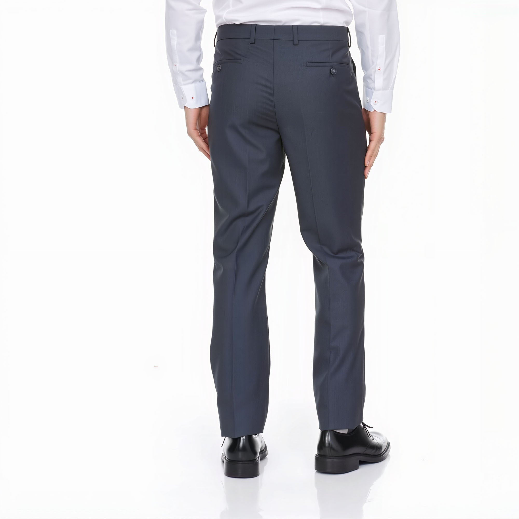 Ferera Collection – Modern Fit Dark Grey Suit Pants