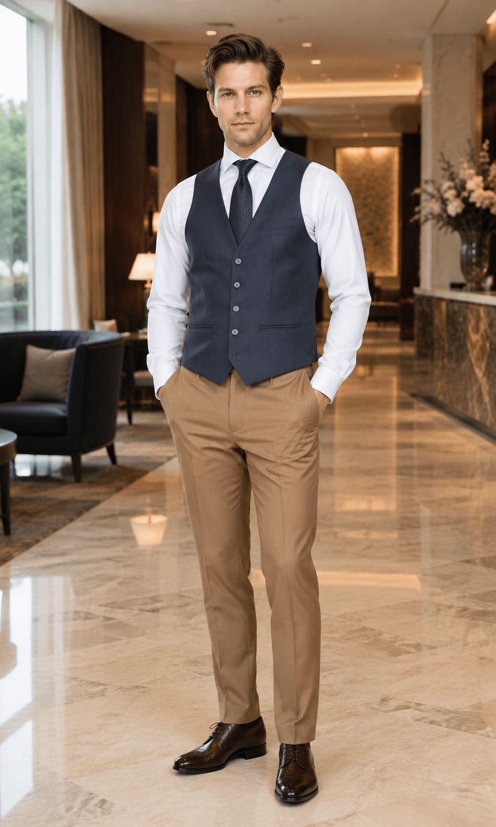 Ferera Collection – Modern Fit Dark Grey Vest - Upscale Men's Fashion