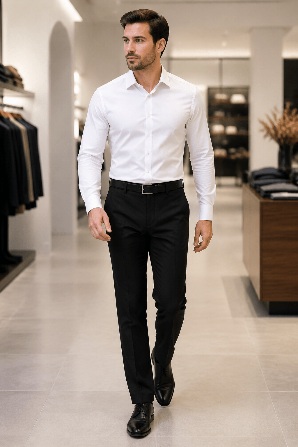 Ferera Collection Men's Black Modern Fit Suit Pants - Upscale Men's Fashion