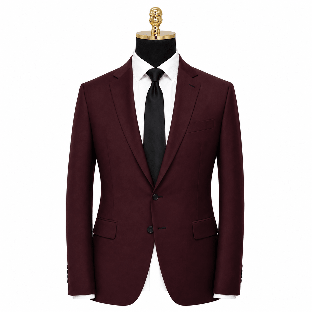 Ferera Collection Men's Burgundy Modern Fit Suit Jacket - Upscale Men's Fashion
