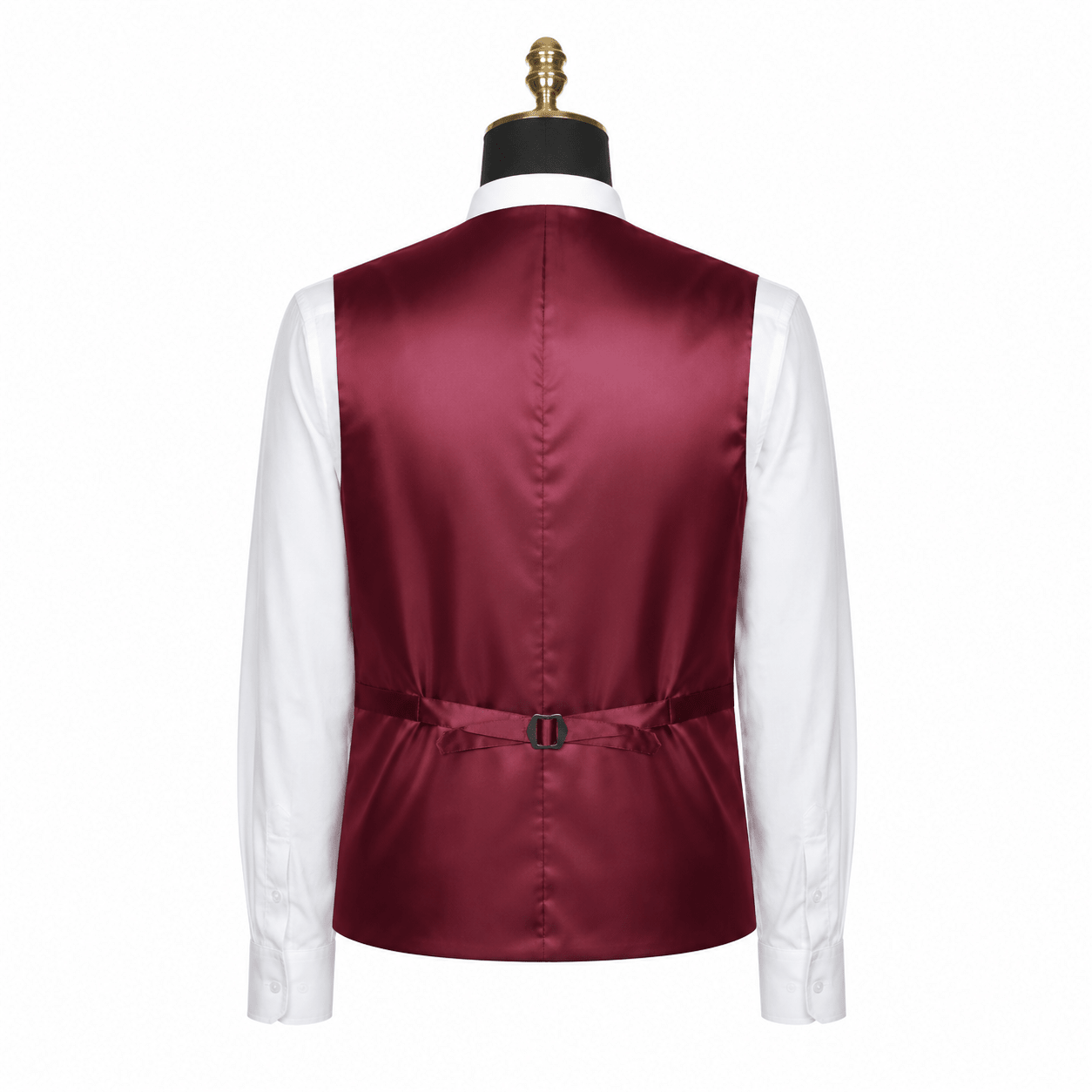 Ferera Collection Men's Burgundy Modern Fit Suit Vest - Upscale Men's Fashion