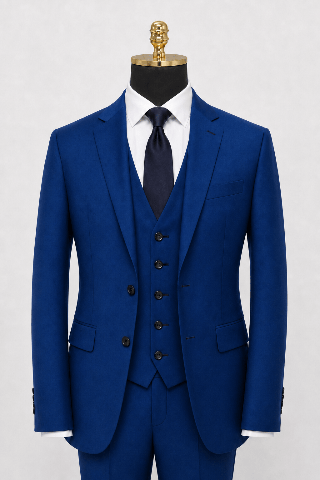 Men's French Blue modern fit Ferera suit vest