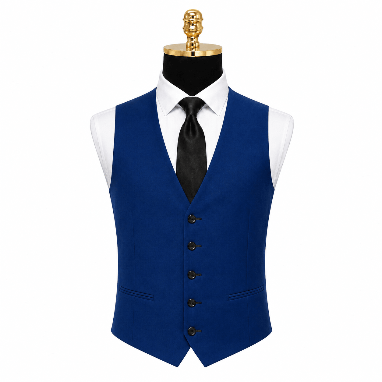 Ferera Collection Men's French Blue Modern Fit Suit Vest - Upscale Men's Fashion