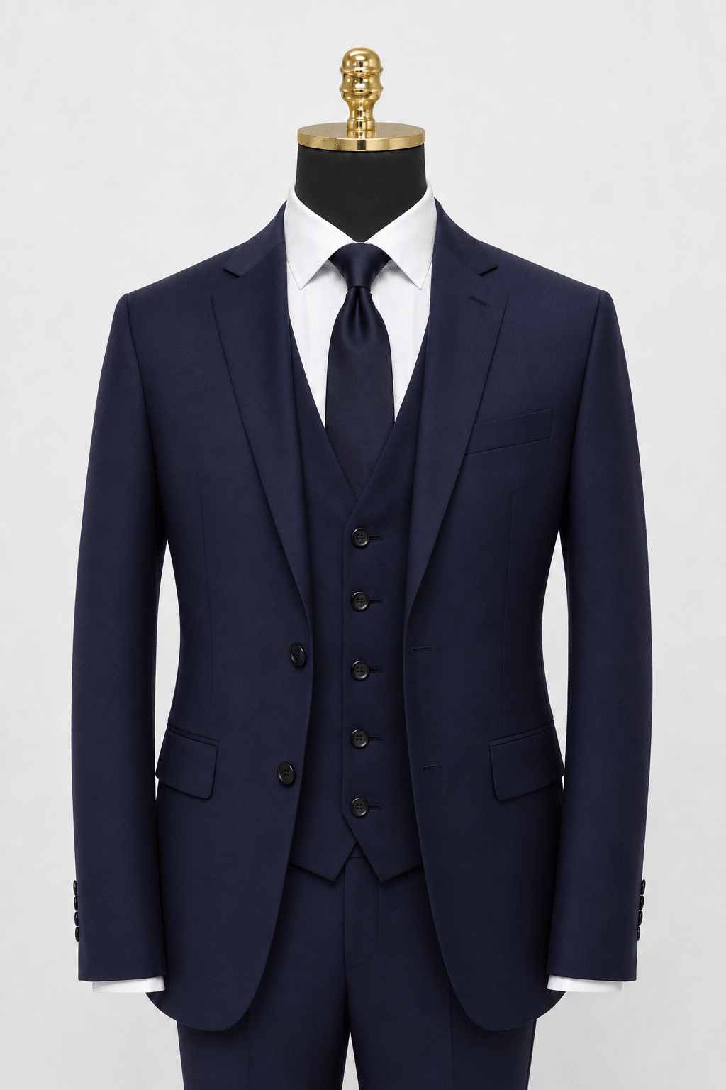 Men's Navy modern fit Ferera suit jacket