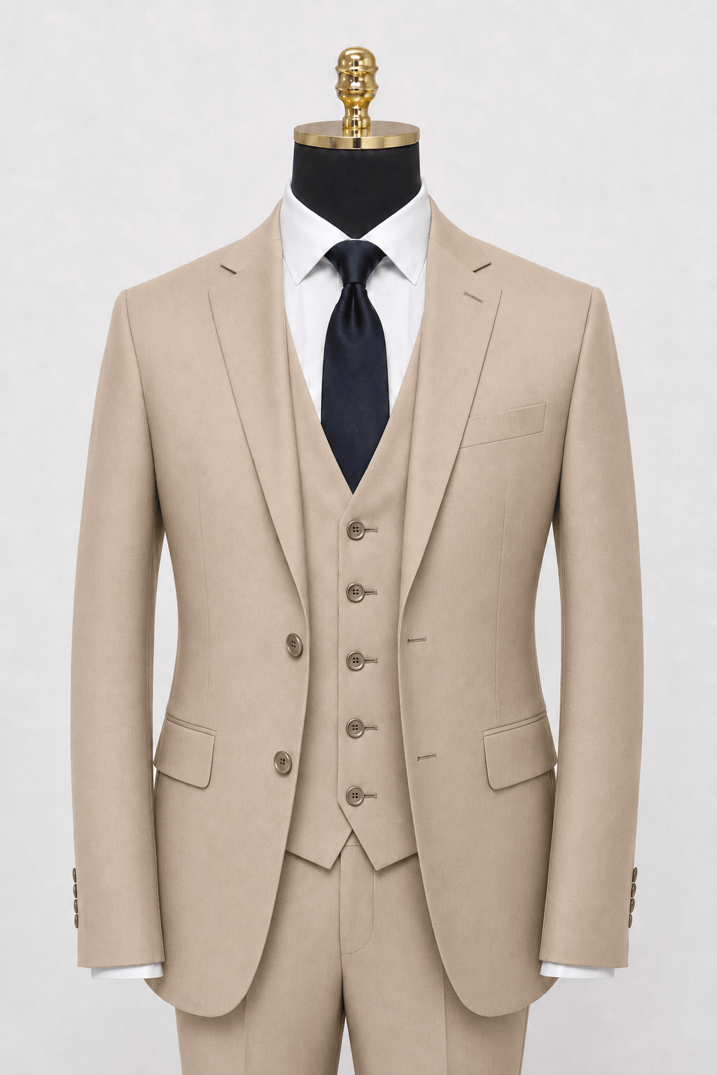Men's Tan modern fit Ferera suit jacket