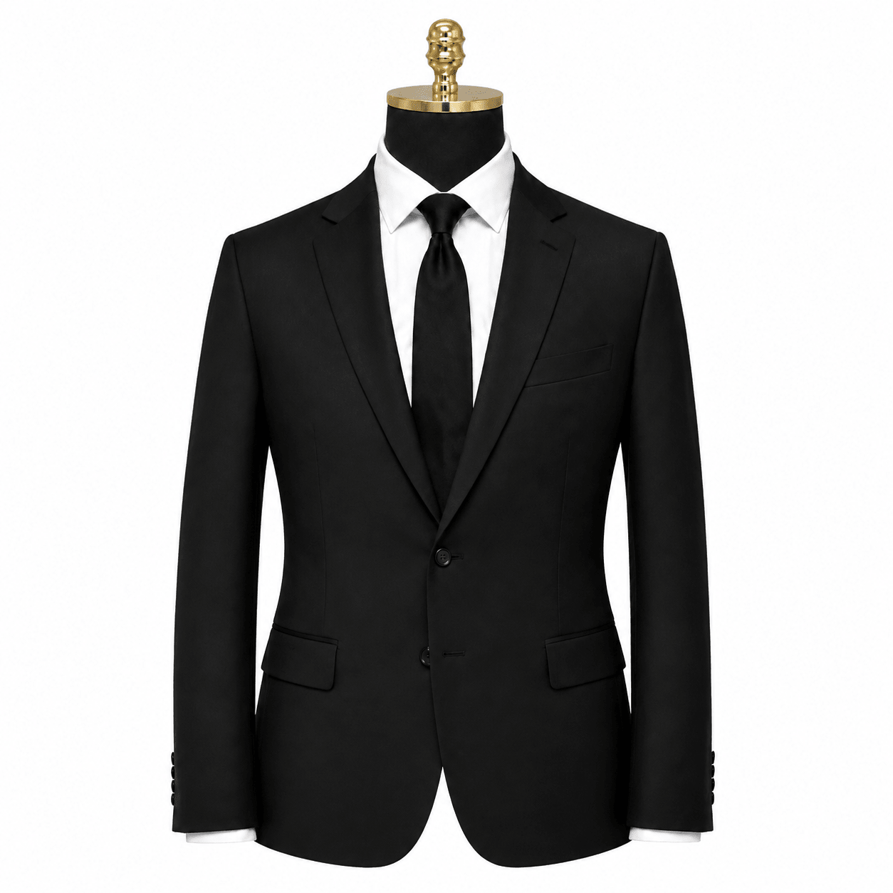 Ferera Collection Men's Black Slim Fit Suit Jacket - Upscale Men's Fashion